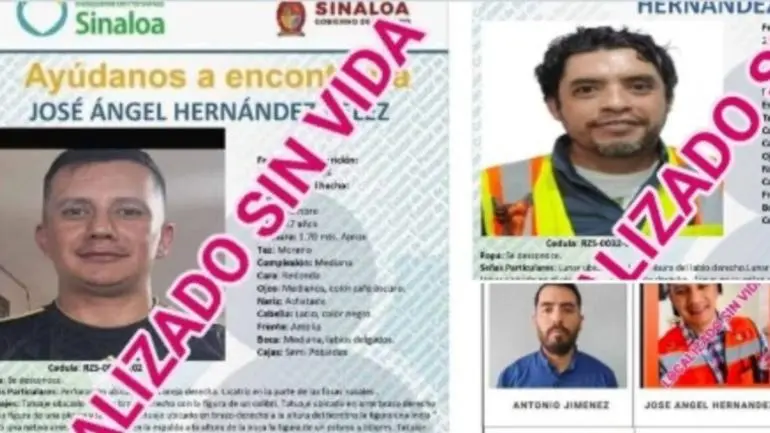 Localizan sin vida a dos de los 10 mineros desaparecidos en Sinaloa
