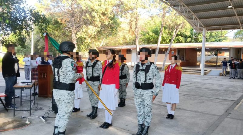 Guardia Nacional refrenda su compromiso con la formación cívica de la niñez y juventud colimense