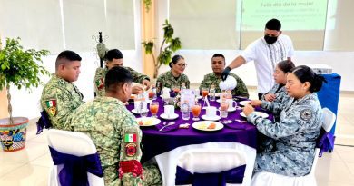 Reconocen a personal femenino del Ejército, Fuerza Aérea y Guardia Nacional, por el día Internacional de la Mujer
