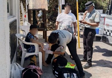 Auxilia Guardia Nacional a menor en playa de Manzanillo