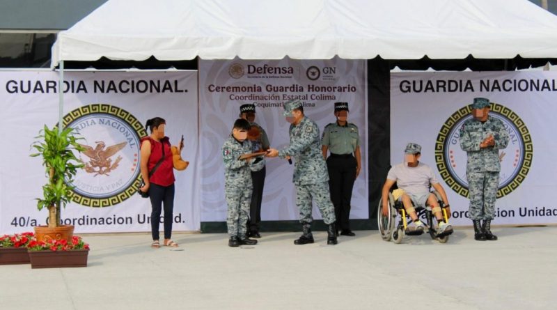 Cristian Gael de 9 años Guardia Nacional Honorario en Colima