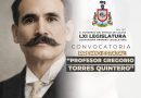 Invita Congreso a maestras y maestros a inscribirse al Premio Estatal «Profesor Gregorio Torres Quintero 2026»