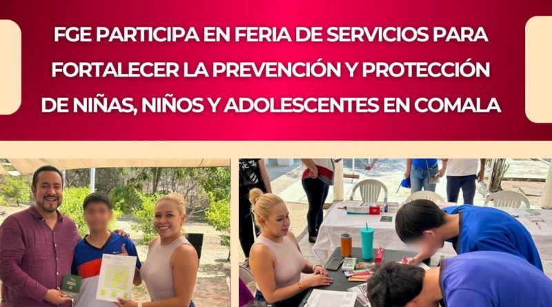 Participa FGE en Feria de Servicios para prevención y protección de niñas, niños y adolescentes