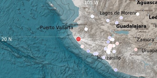 Sismo este jueves sacude costas de Jalisco