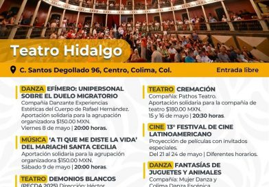 Más de 100 eventos y talleres gratuitos en agenda Cultural Colima durante mayo