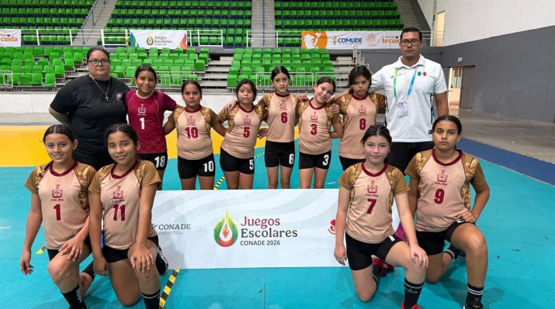 Colima obtiene medalla de bronce en balonmano femenil de los Juegos Deportivos Nacionales Escolares 2026