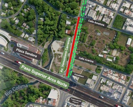 Ajustes circulación Av. V. Carranza a partir de este Martes: Seidum