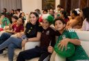 Indira y menores participantes en Juegos Nacionales de Educación Básica celebran triunfo de México en el Mundial