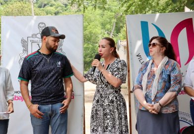 Entrega Tey Gutiérrez vialidades en Pueblo Nuevo  y se cumple Meta Estestégica