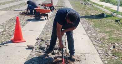 Continúan trabajos de bacheo en VdeA