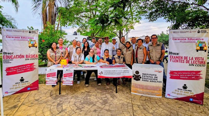 Con Caravana Educativa en Tu Colonia IEEA Colima refuerza estrategia de incorporación