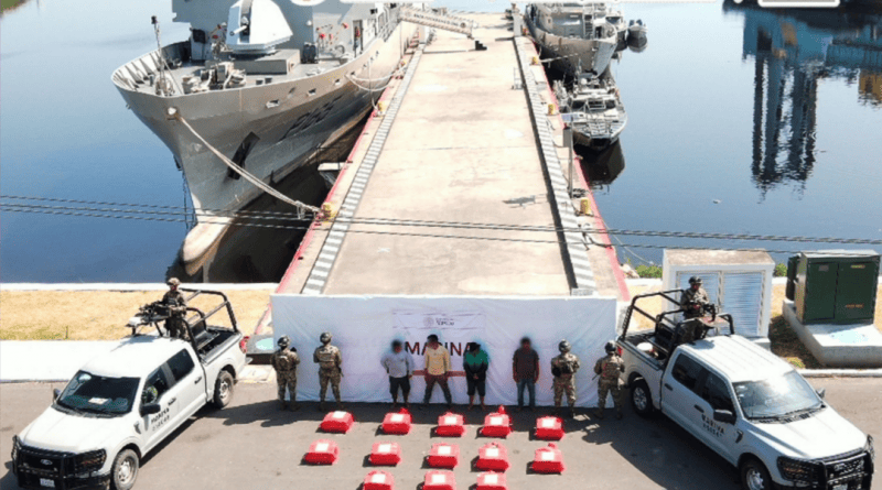 Asegura Marina 1.2 toneladas de cocaína frente a costas de Chiapas