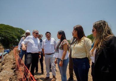 Gobernadora Indira Vizcaíno y titular de Conagua supervisaron avances de 45% en construcción acueducto «Agua para Colima»