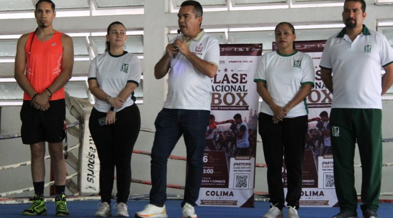 Un centenar de personas tomaron la clase gratuita de box en Colima: INCODE