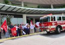 Entrega Club Rotario y empresas camión de bomberos a Villa de Alvarez
