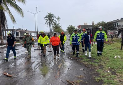 UEPC realiza recorrido por afectaciones de mar de fondo luego del paso de huracanes «Polo» y «Rachel»