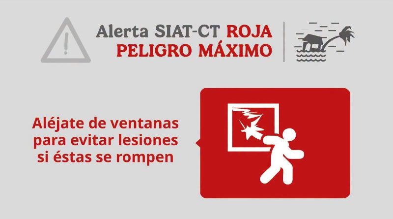🔴 #AlertaRoja | Peligro Máximo 🚨🌀 por el huracán #Simón, categoría 4