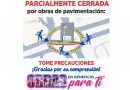 Cierran tramo de glorieta de la Diosa del Agua