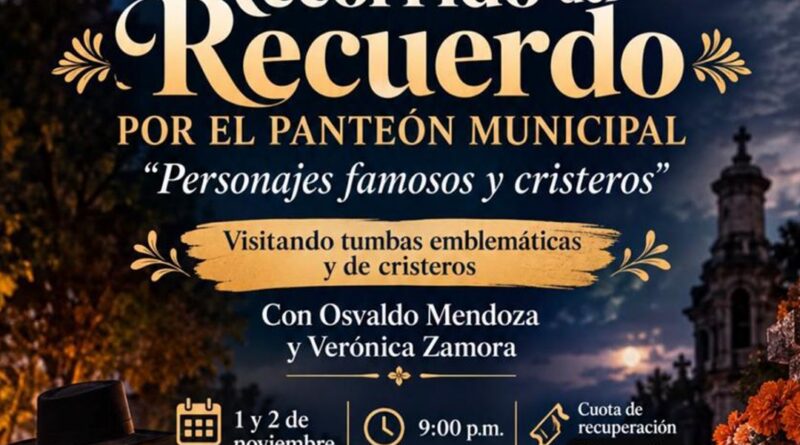 Ayuntamiento de Colima invita al “Recorrido del Recuerdo”, por el Panteón Municipal